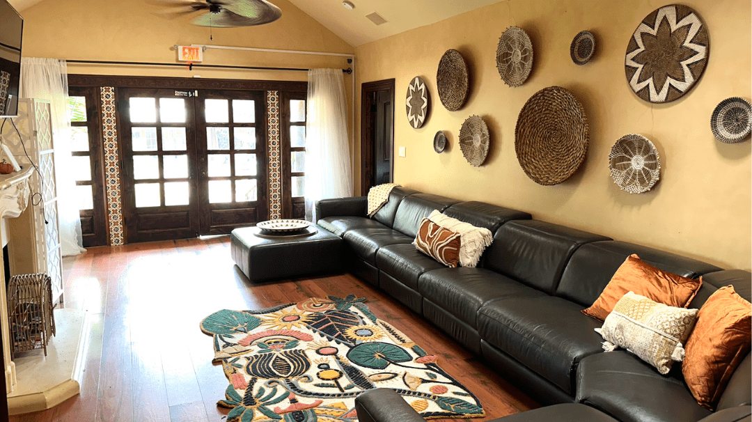 Living room at Trellis eating disorder recovery centers in Los Angeles