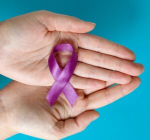 Eating disorder awareness color lilac ribbon